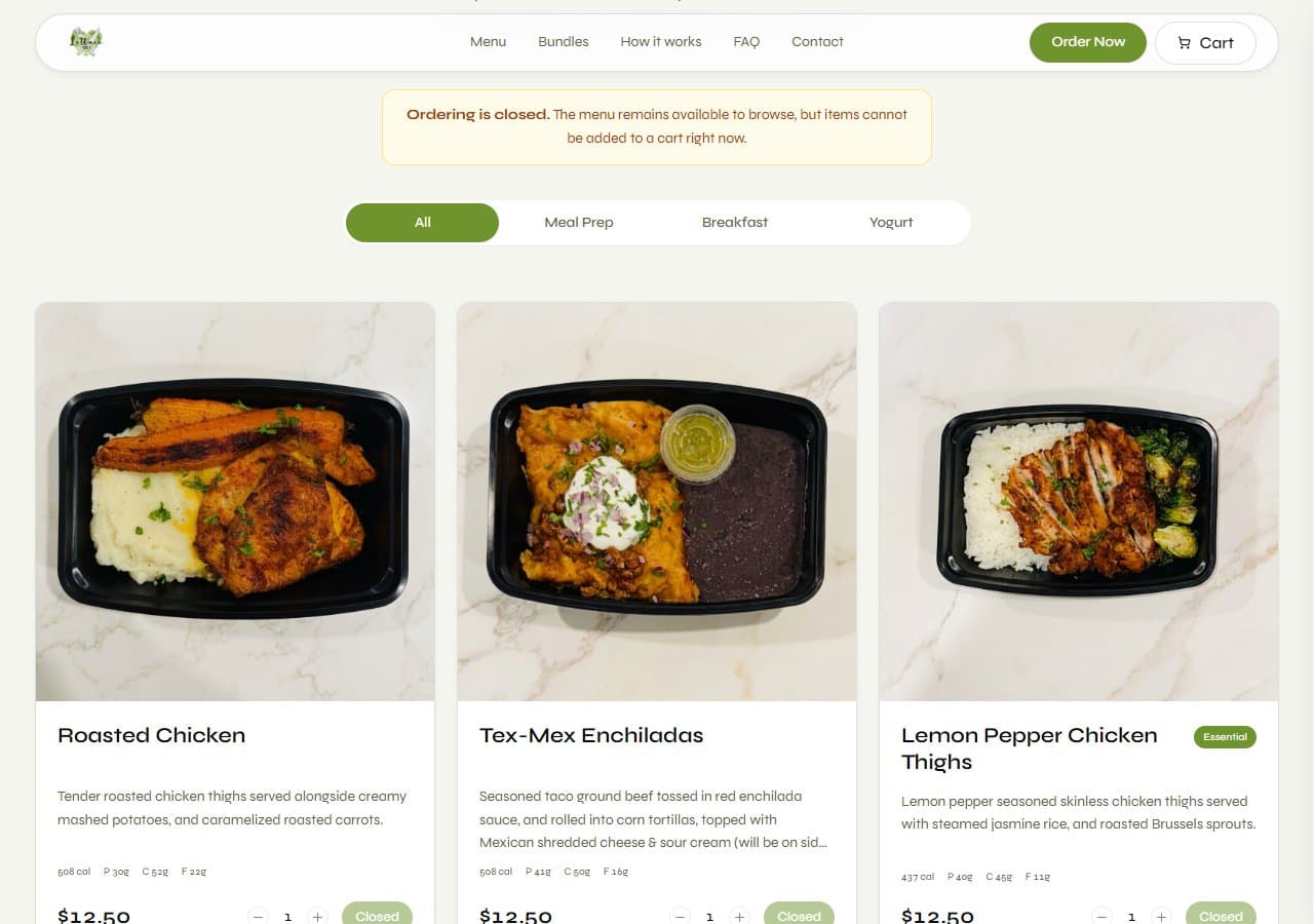 LettucePrep website detail 1
