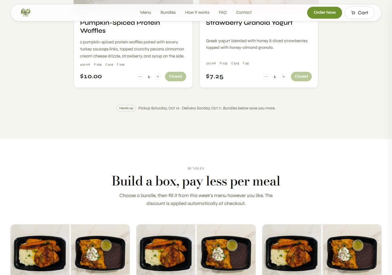 LettucePrep website detail 2
