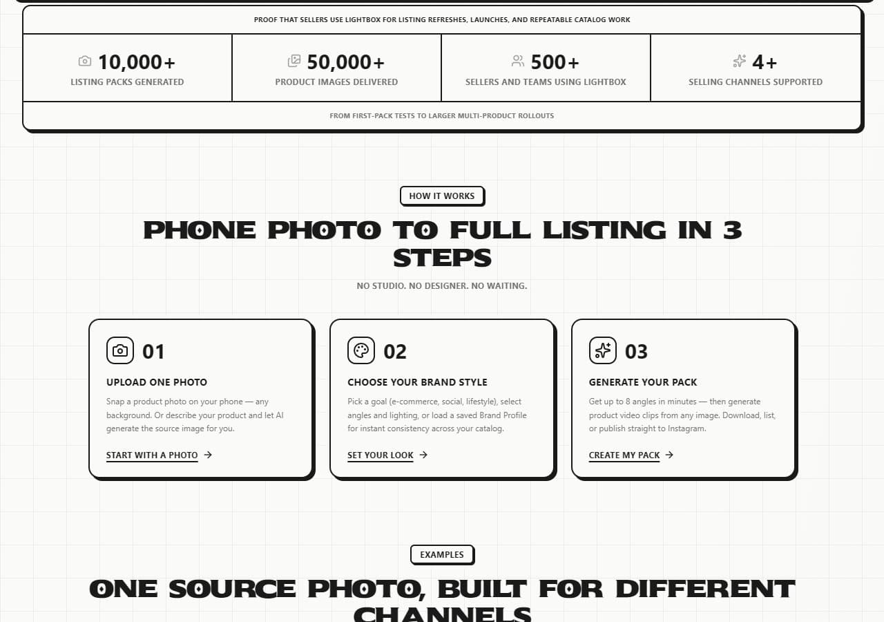 Lightbox Studio website detail 1