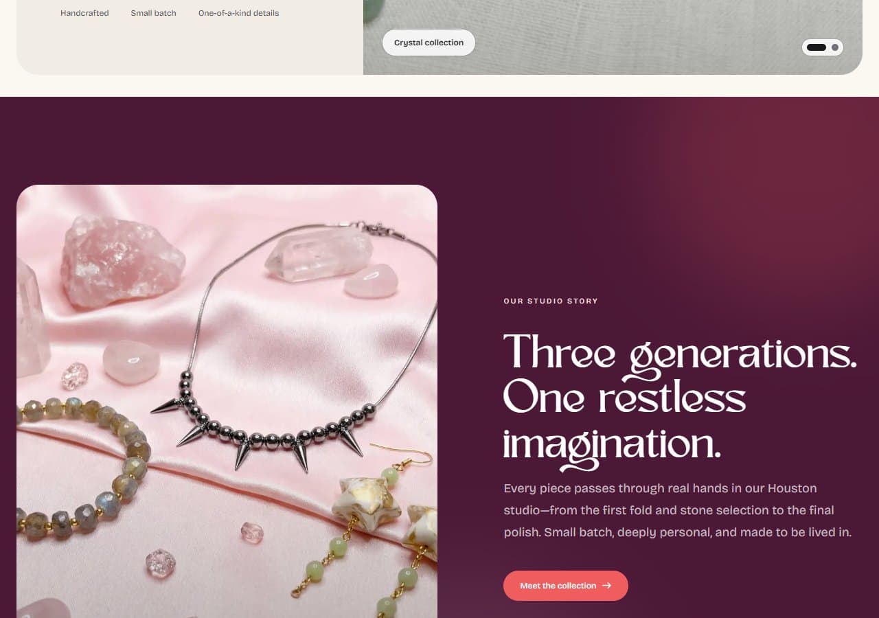 Tigers & Tokki website detail 1