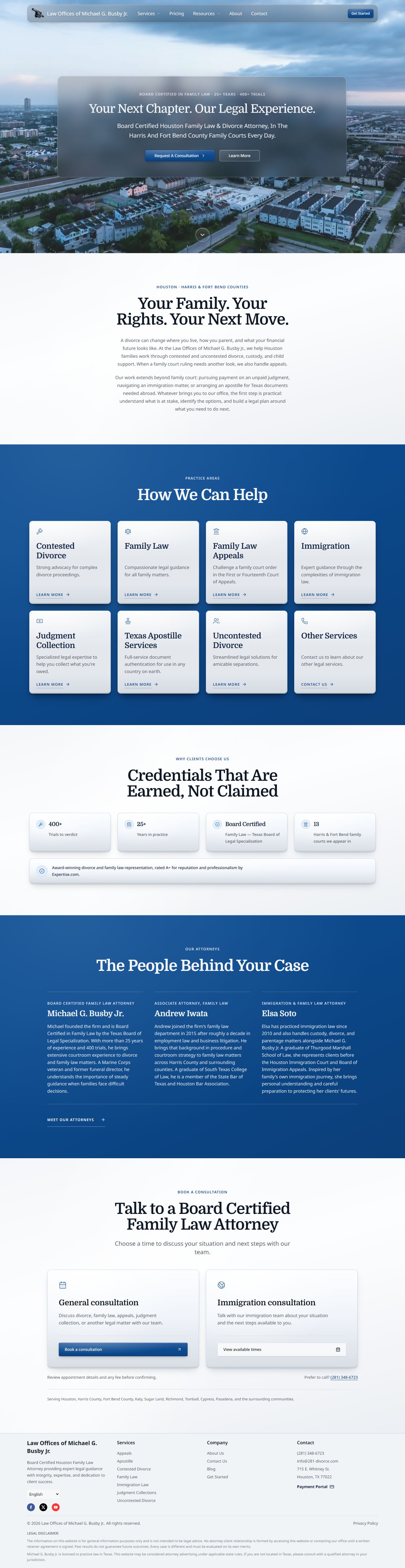 281 Divorce website captured for the Quanta Labs project showcase