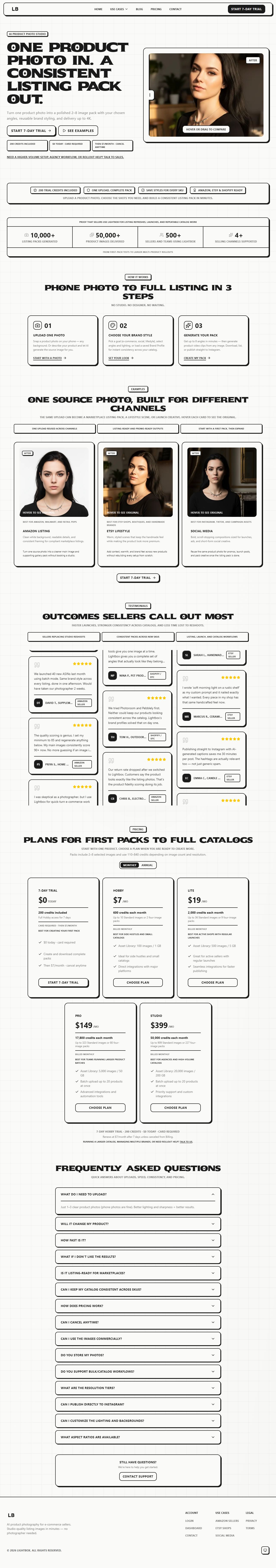 Lightbox Studio website captured for the Quanta Labs project showcase